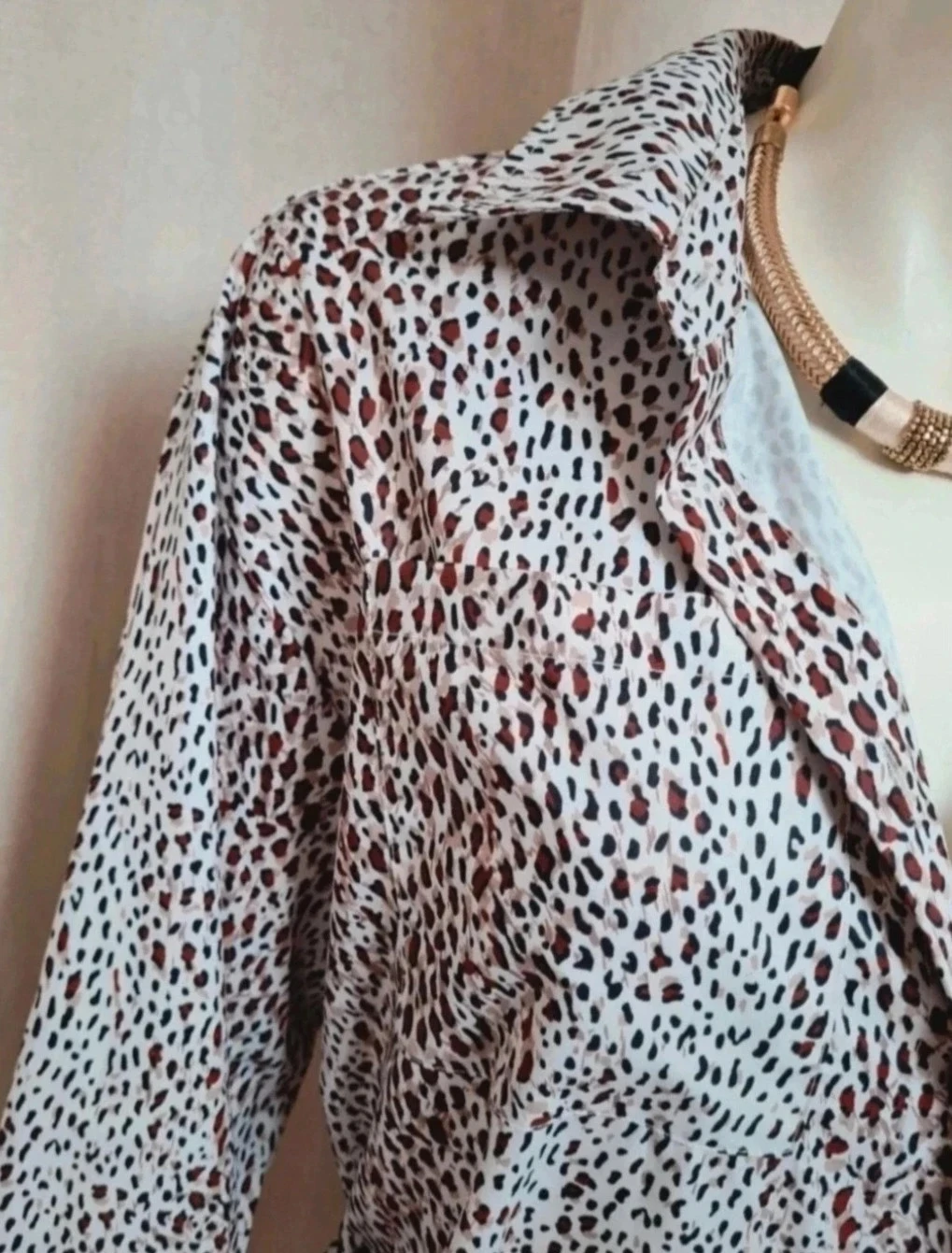 Vestido camisa estampado de leopardo 36 – photo 2